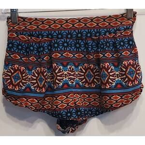 Forever 21 Shorty Shorts Aztec Style Print Size Small